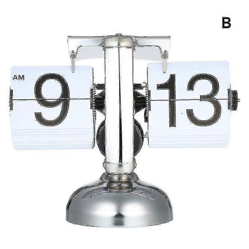 Office Flip Digital Clock Mechanical Automatically Flip Down Page Table Clock Creative Vintage Home