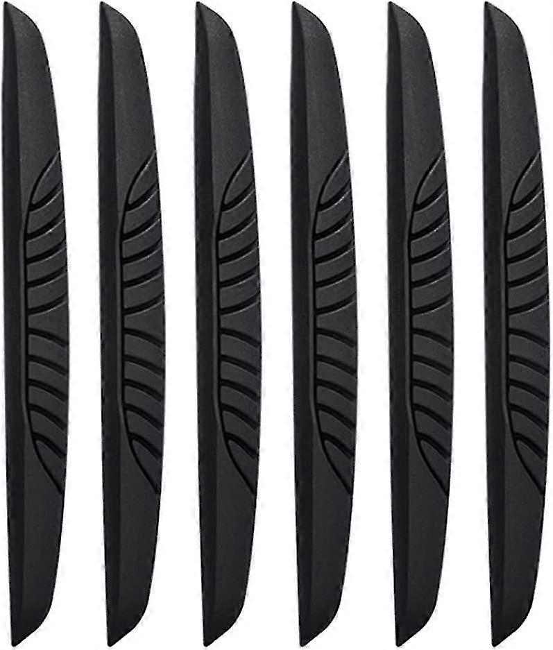 6 قطع واقيات حافة الباب المضادة للفرك لجميع أبواب السيارات والشاحنات (أسود) (3-ساعة)