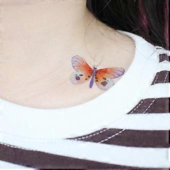 120 3D Schmetterling Temporäre Tattoos – Realistische Muster Für Erwachsene, Wasserdicht, 15 Blätter
