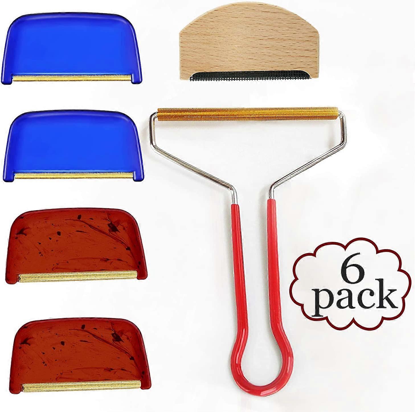 Portable Lint Remover, Clothes Fuzz Shaver - Reusable Double Sided Lint Remover Sweater Shaver & Cashmere Comb Combo Pack for Removing Lint Pet Hair D