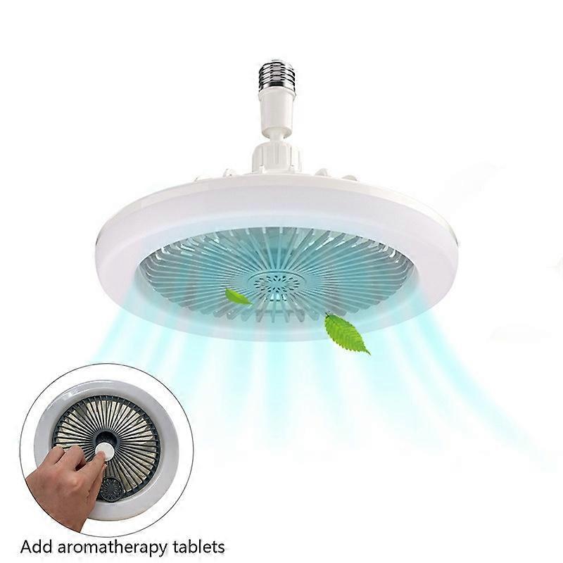 30W Ceiling Fan E27 With Led Light And Remote Control 360 Rotation Cooling Electric Fan Lamp Chandelier For Room Home Decor
