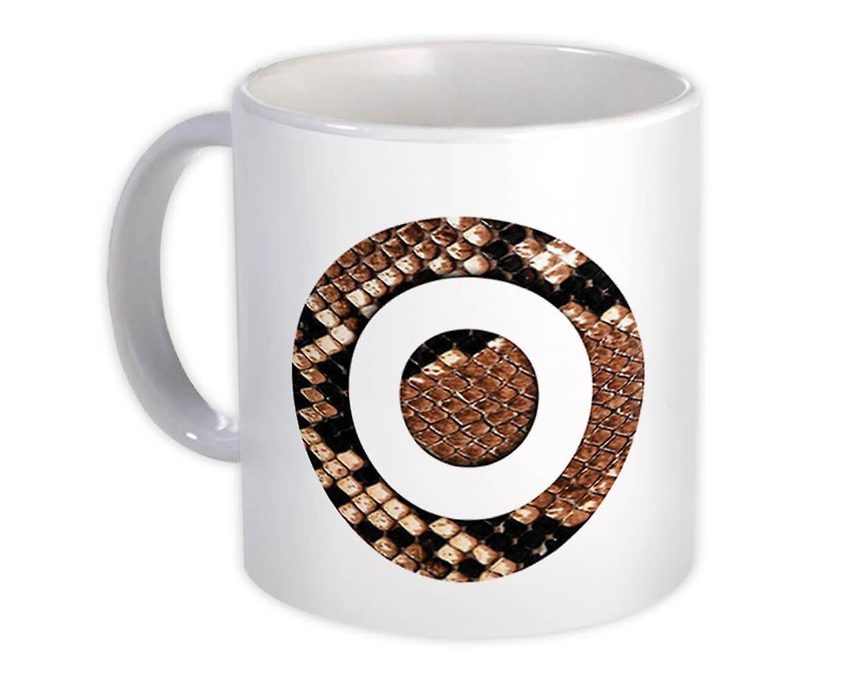 Geschenkbecher: Monogramm Buchstabe O Schlange