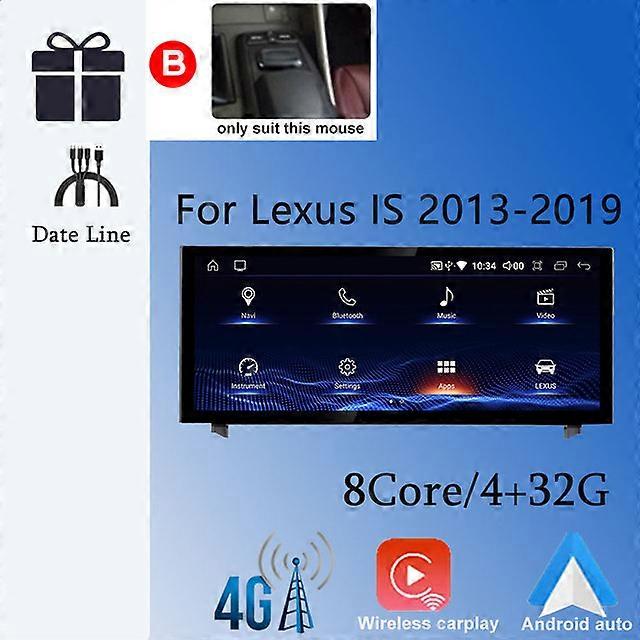 Android 12.0 10.25インチレクサスRC IS 200 250 300 350 200t 300h Carplay GPSナビゲーションカープレーヤーマルチメディアラジオステレオ