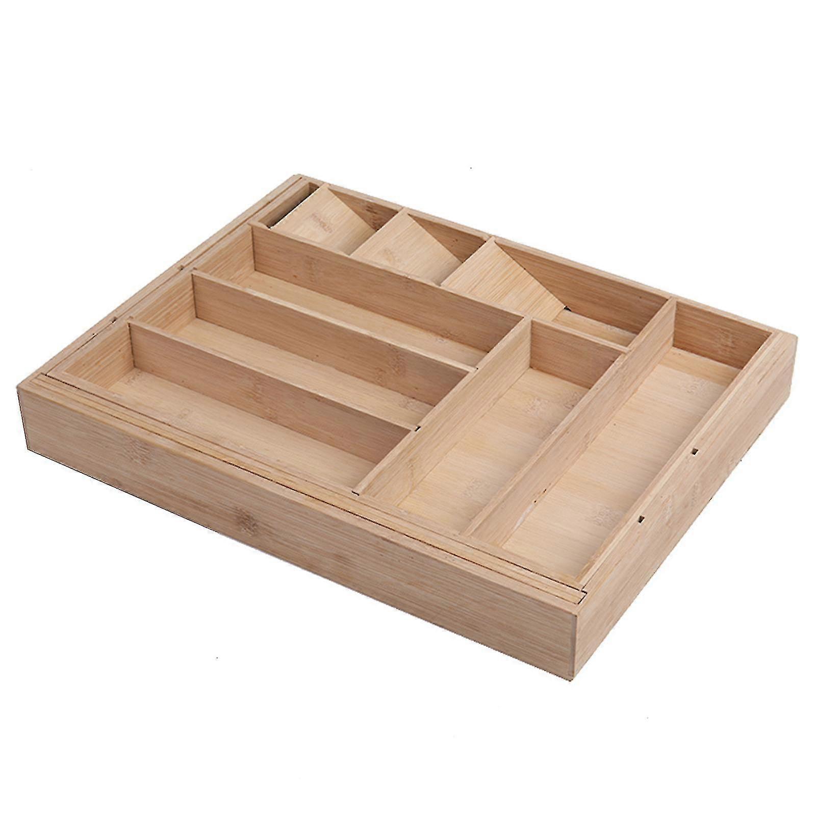 Rectangular Tableware Tray Expandable Multifunctional Drawer Organizer Cosmetic Jewelry Tray For