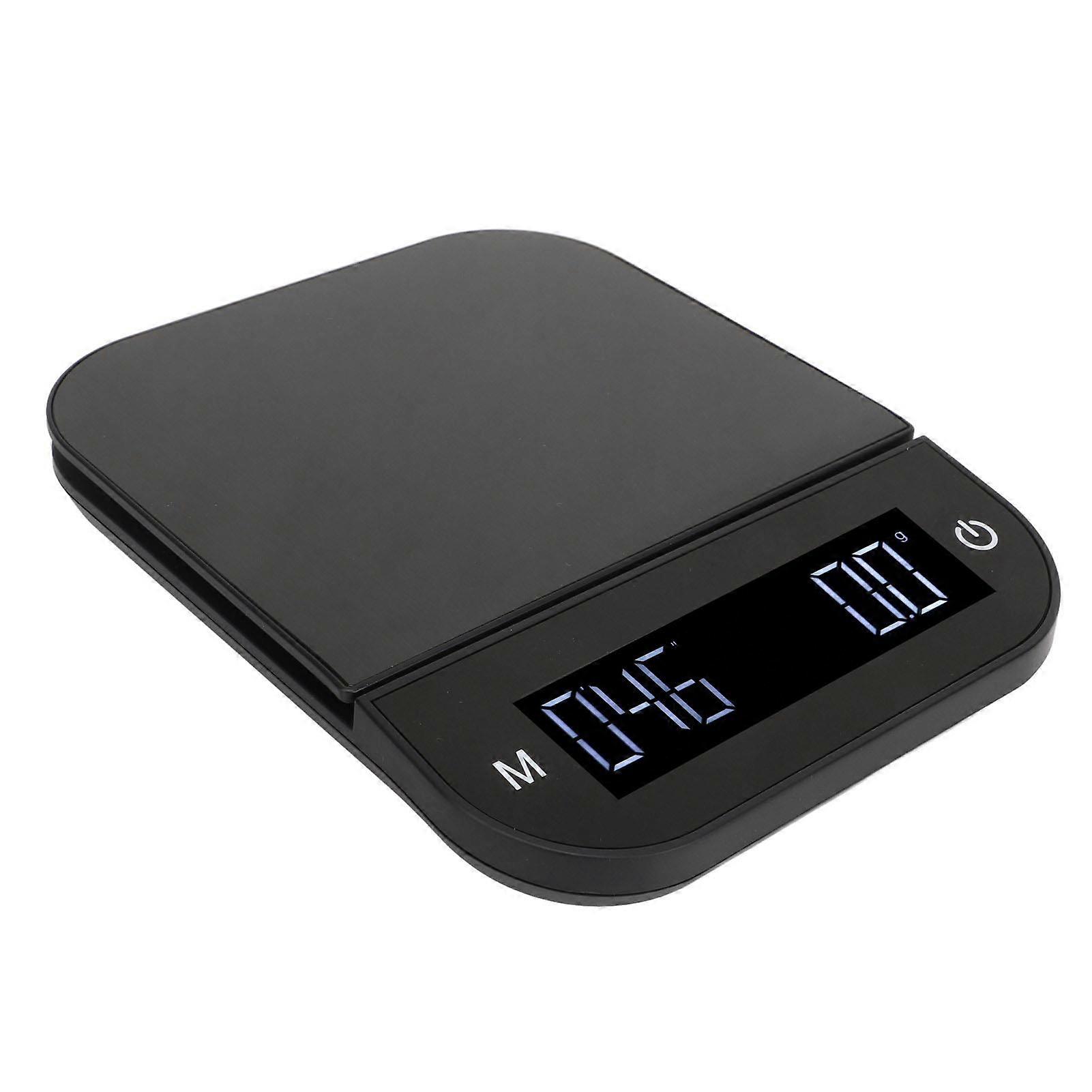 Portable Digital Coffee Scale with 0.1g Precision Waterproof Timer Tare Function 3kg Capacity