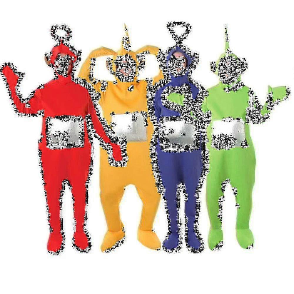 4 Farbe Teletubbies Rolle Erwachsene Lustiges Kostüm W
