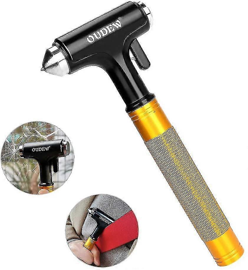Car Hammer, Emergency Hammer, Seat Belt Cutter Window Emergency Hammer Escape Tool Metal For Camping, Hiking Outdoors, Travel