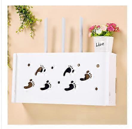 Flip WIFI router rack creative super large storage rack decorative box compartment wall hanging