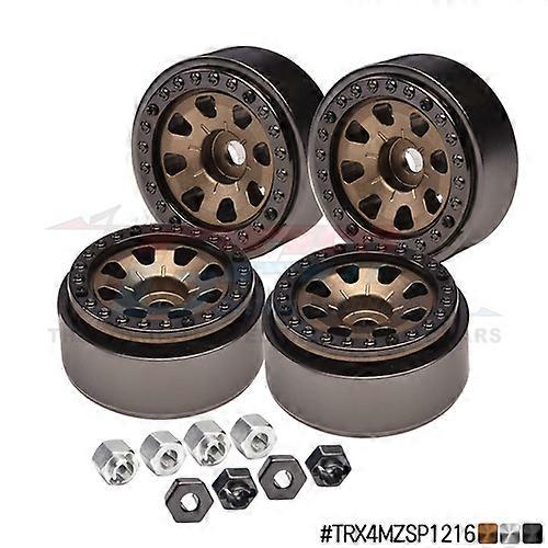 GPM TRX4M RC 1/10 Mozzo in metallo per auto da arrampicata Mozzo in metallo da 1 pollice piccolo sole con contrappeso Combinazione doppia in metallo