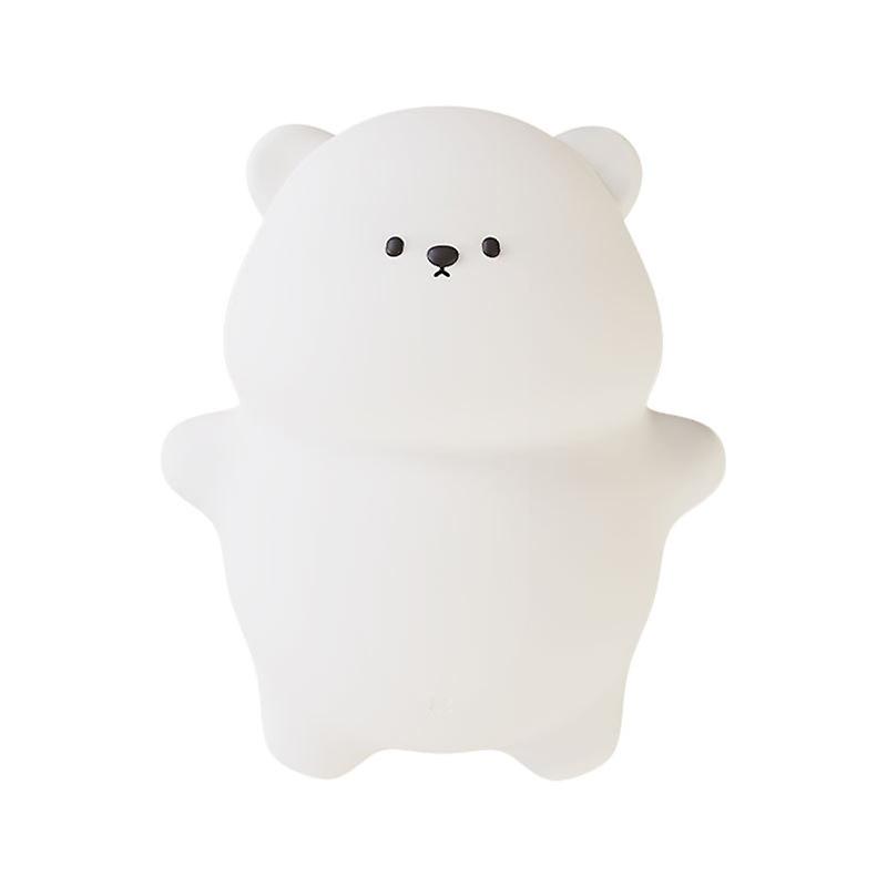 Bear Silicone USB Rechargeable LED Night Light With 3 Adjustable Brightness Levels And Soft Silicone Compact Night Light