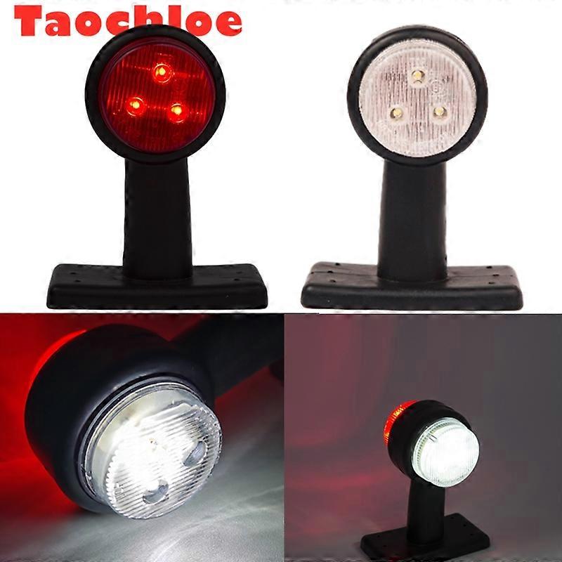 1pair 10-30v LED Side Outline car lights Stalk lamp Marker car light Lamp E8 E-MARK Trailer Truck Lorry tractor bus indicator car lights