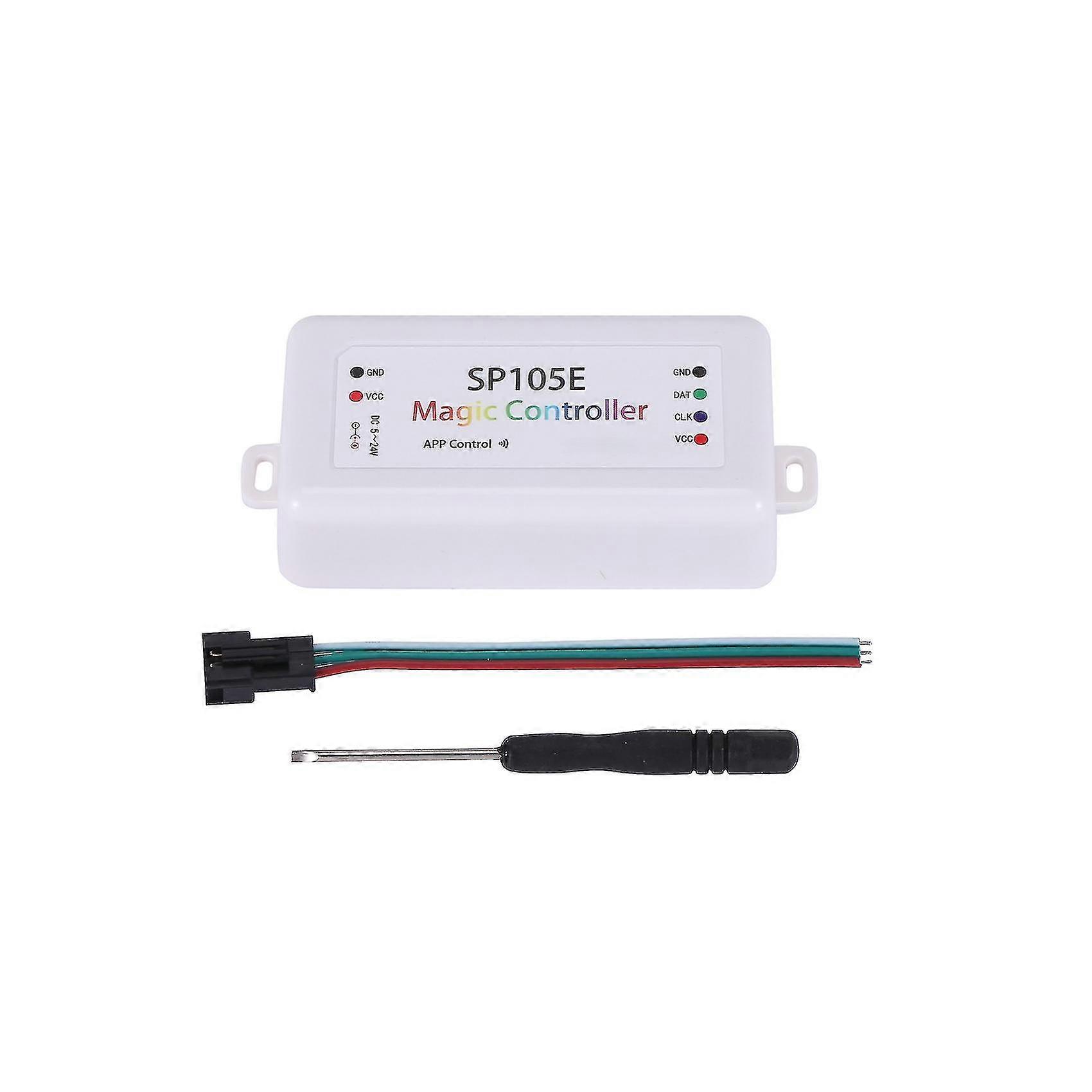 Sp105e langaton Bluetooth-ohjainsovellus Ws2811 Ws2812b Ws2801 Sk6812 Apa102 Yksilöllisesti Addressab