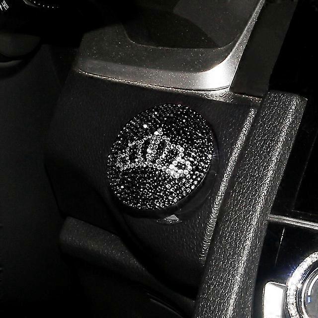 Car One-click Start Button Crystal Matching Button Strip Car Circle Suv Car Start Button Sticker Crystal Diamond Car Accessories
