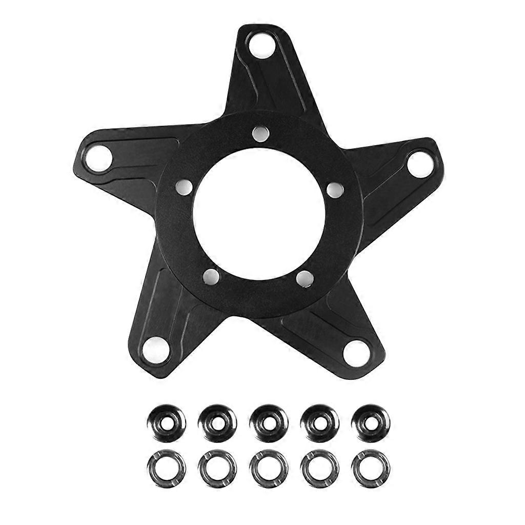 Kettenblatt 38T, 104 BCD, Schwarz – Für Bafang BBS01/02 E-Bike Motor, Aluminium, Schmal-breites Design