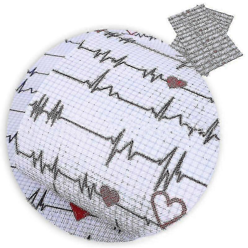 Heart Pattern Leather Fabric DIY Patchwork Sewing Bows 20x33cm