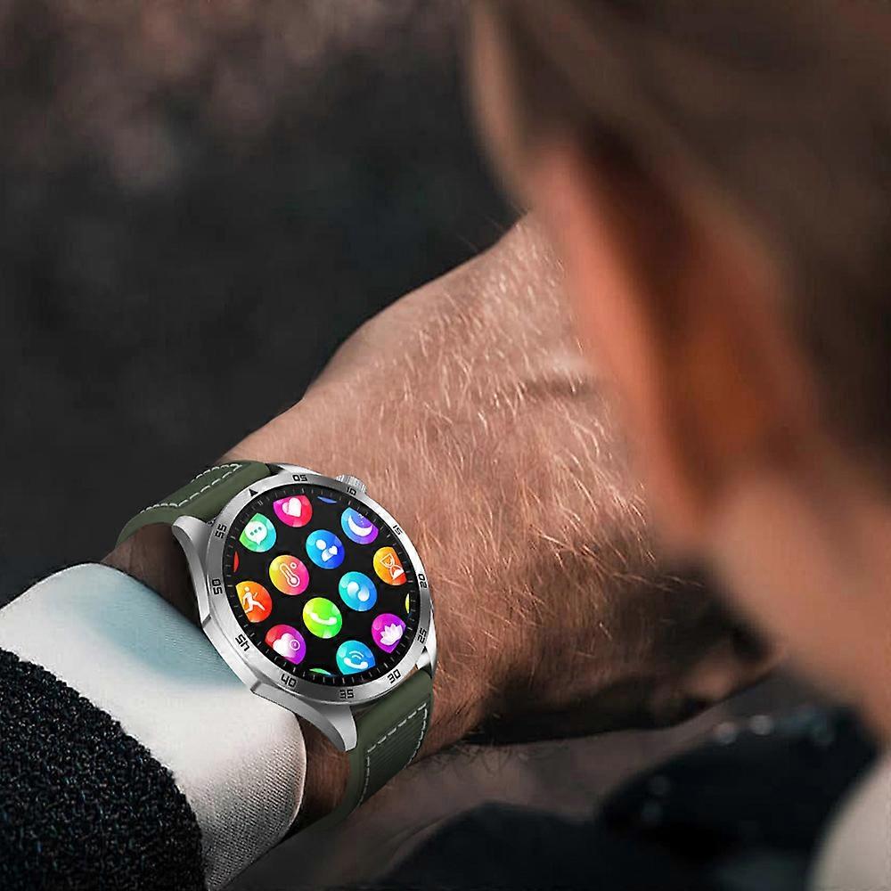 Smart Watch 1.43-inch High-Clear Screen Sports Health Monitoring Sleep Monitor Watch IP68 Waterproof BT5.2 S0S Emergency Call Function Long Usage Tim