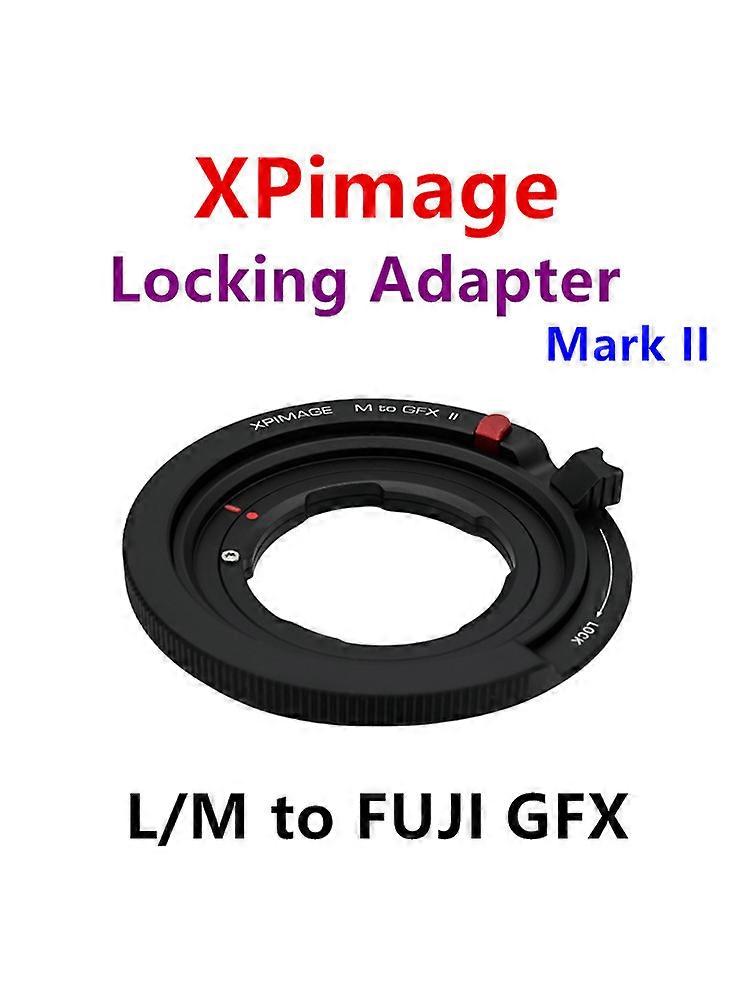 Leica M lens to Fuji GFX camera adapter ring is applicable to L/M-GFX 50S2 100S 50S 50R. XPimage lock adapter ring