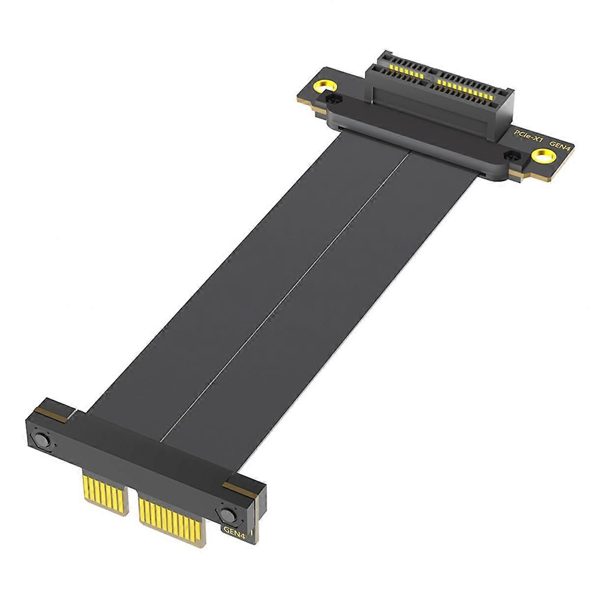 Câble d'extension PCI-E PCI Express 4.0 1X (double direction verticale à 90 degrés)