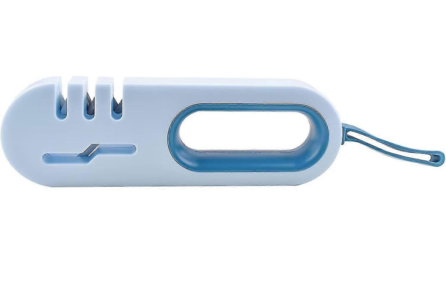 Knife Sharpener 4-in-1 Quality Kitchen Knife Accessories, Knife Sharpening Tool To Repair, Restore, Sharp, Blades (1pc, Blue)