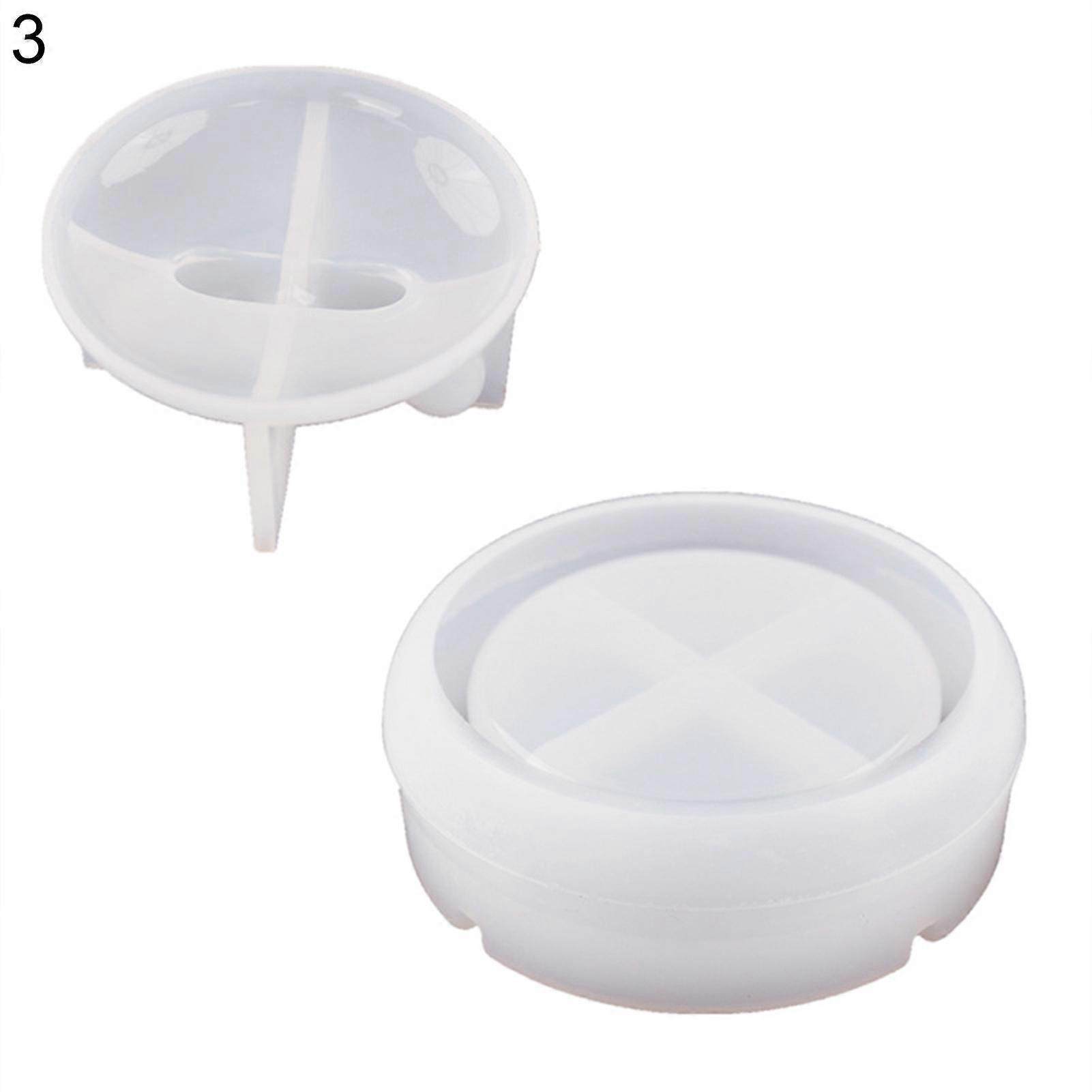 1 Set DIY Easy Release Ash Tray Mold Silicone Temperature Resistant Casting Mold for Crafts Making