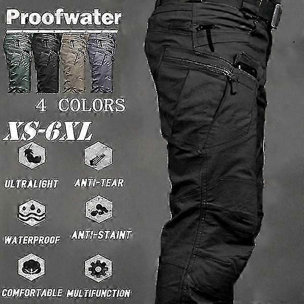 Herr Taktiska Cargobyxor Swatbyxor Utomhussport Vandringbyxor Flerfickorsbyxor Träningsoveraller Armébyxor