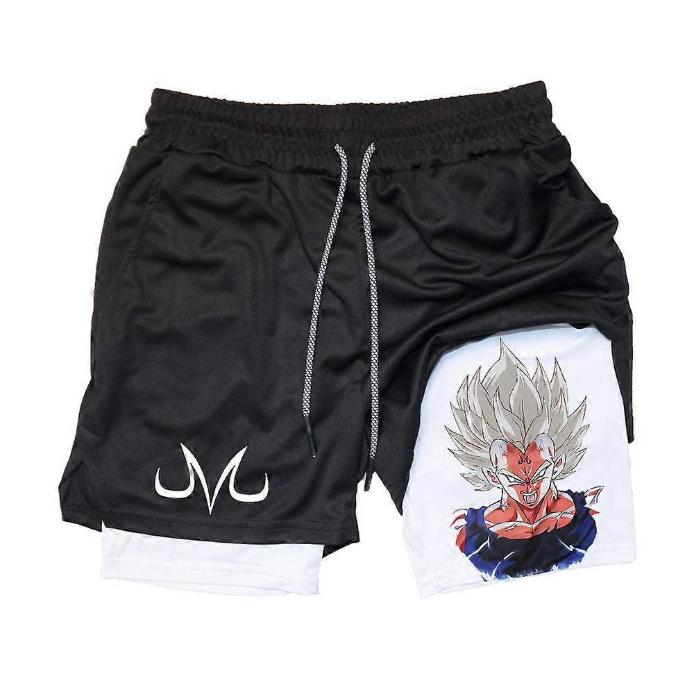 2-in-1 Performance Gym Shorts with Towel Loop Pockets Mens Athletic Shorts Quick Dry Breathable Stretch Workout Running Fitness