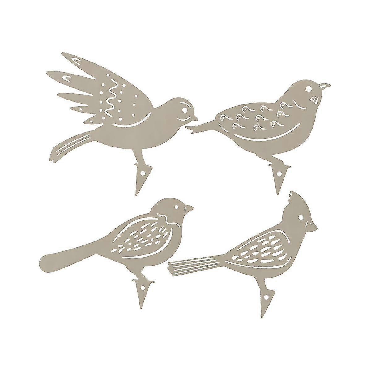 Metal Bird Garden Fence Decor Woodpecker Gardening Country Art Metal Yard Decoration Bird Steel