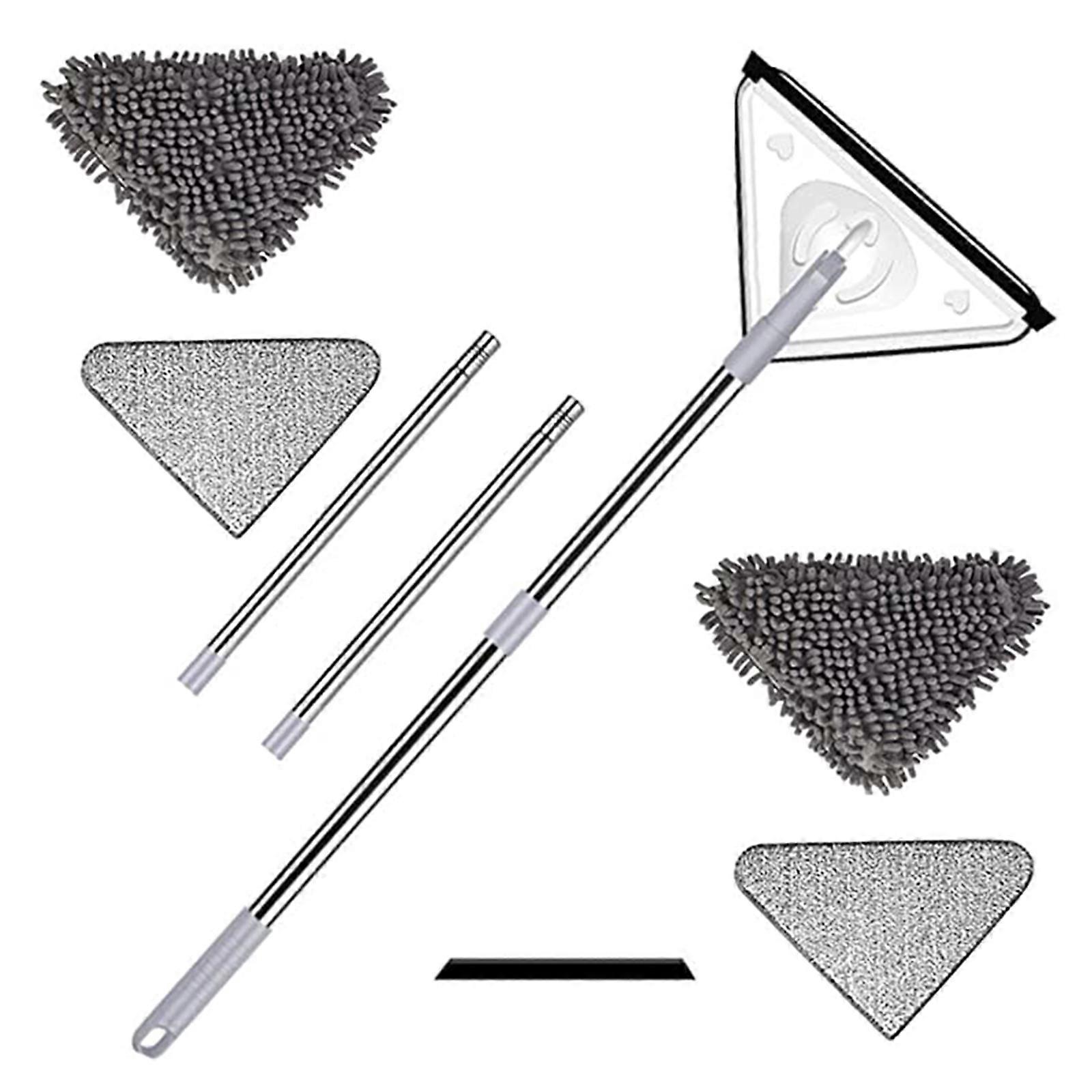 Triangle Cleaning Mop Home Retractable Multi-function 360 Rotatable Multifunctional Multifunction Window Cleaner