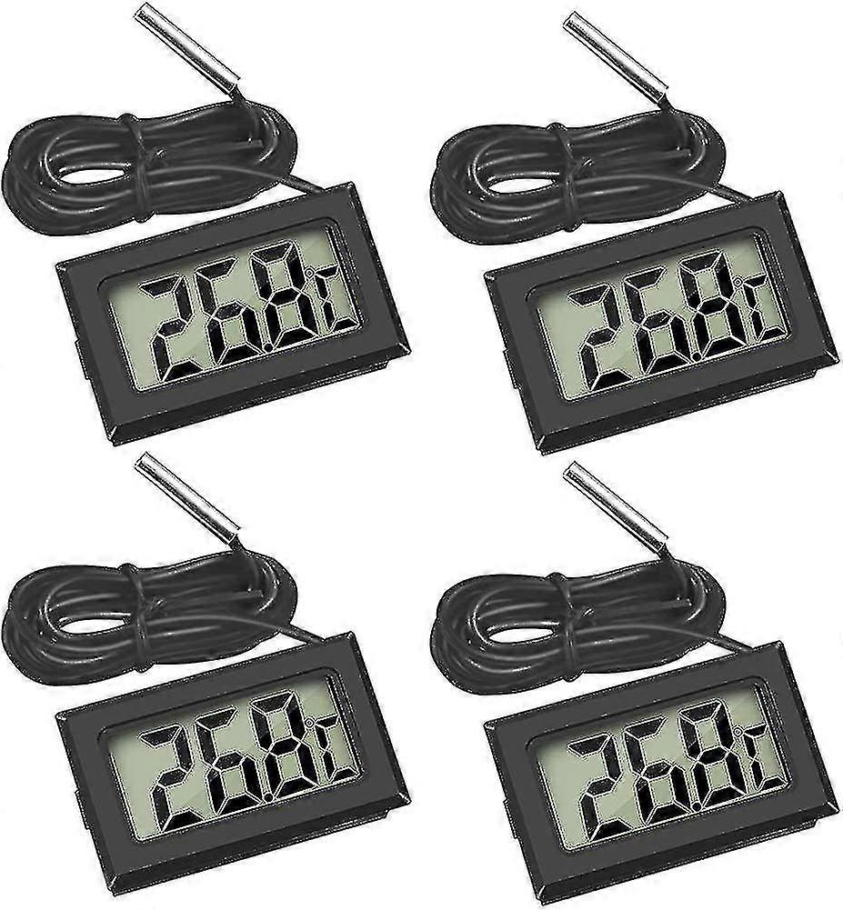 4x Digital Lcd Temperature Mon With External Probe For Frid