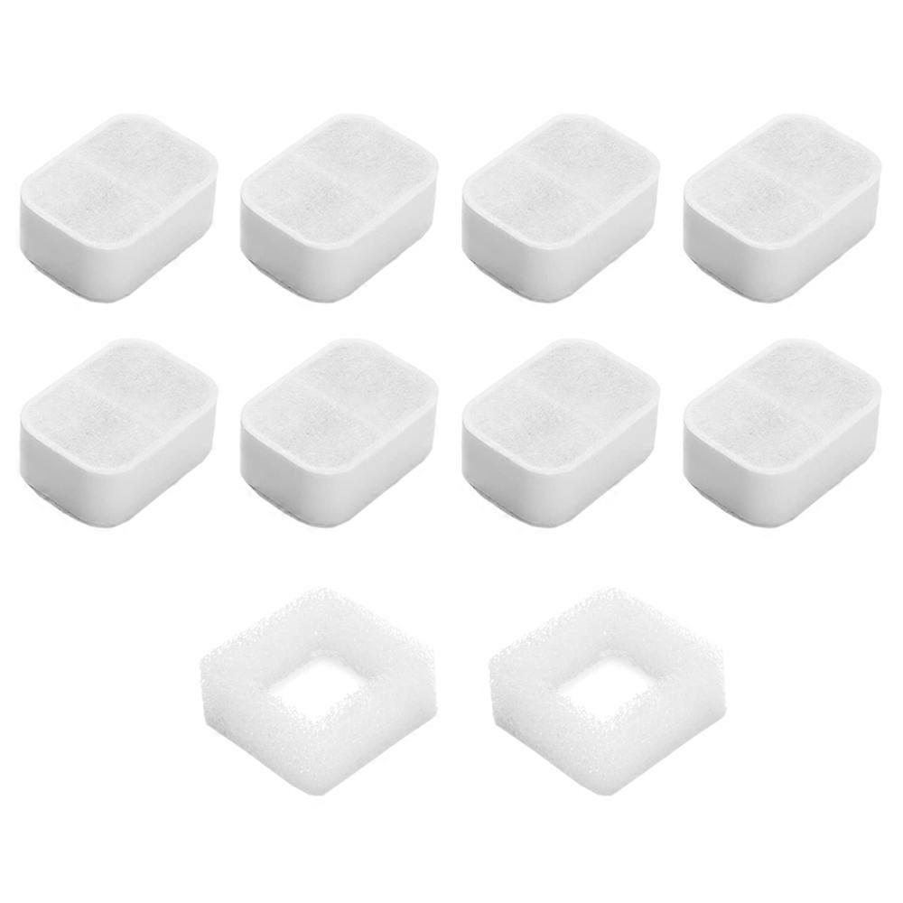 Replacement Filters for Ceramic Cat Water Fountain, Carbon Filters and Foam Filters