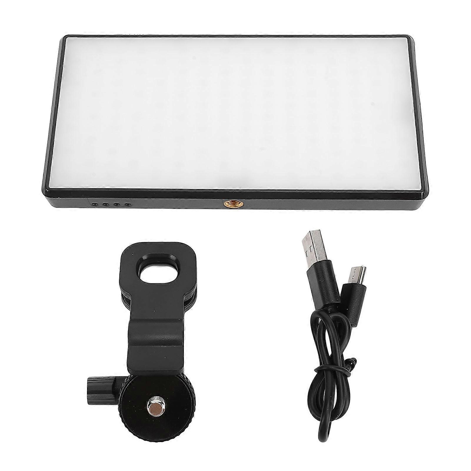 LED Photography Lamp with Clamp 2500‑9000K Portable Video Fill Light for Phone Conference Live Streaming