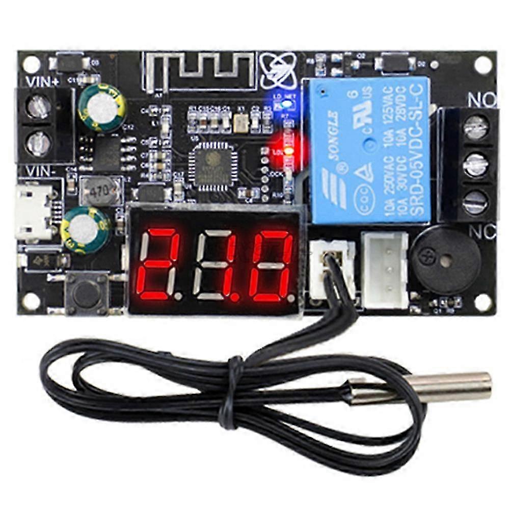 6-30v Wifi Remote Thermostat Temperature Controller Module Cooling Heating App Temperature Collecti