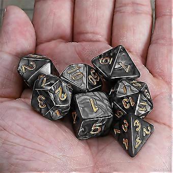 7pcs/set Polyhedral Dices Multisided Dice Rpg Dices For Party