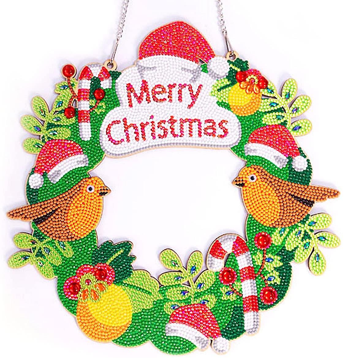 Diamond Christmas Art Wreath