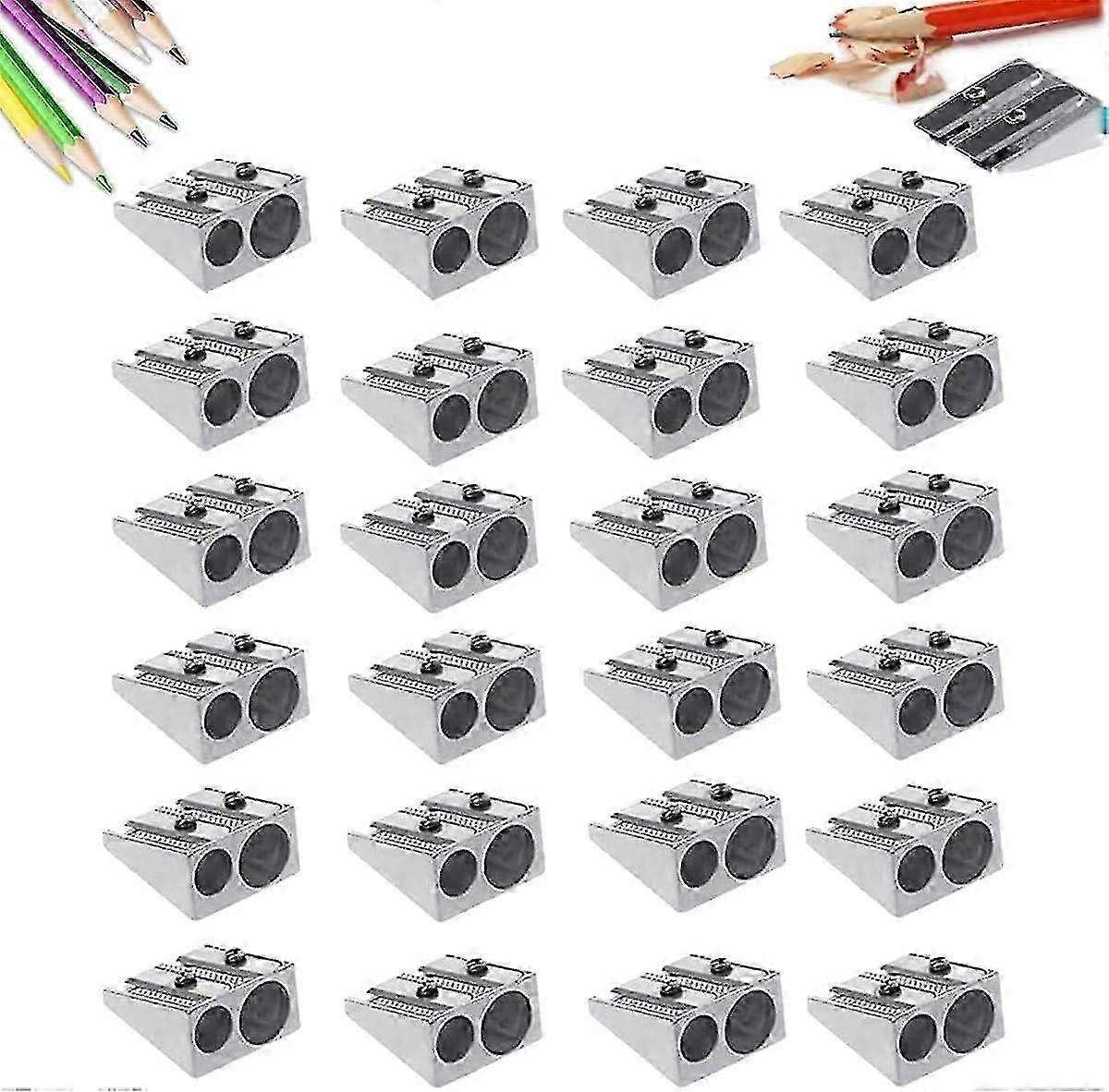 Magnesium Pencil Sharpener, Handheld Metal Pencil Sharpener, 2-hole Pencil Sharpener Magnesium, Magnesium Alloy Pencil Sharpener