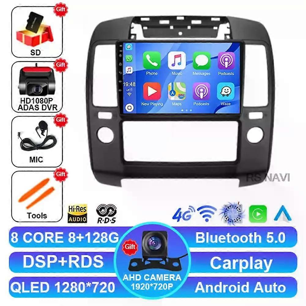 Android 14 Car Radio For Nissan Navara 3 D40 2004-2010 Navigation Viedo Player Dvd Dsp Stereo 5g Wifi 2 Din Multimedia 4g Lte Bt