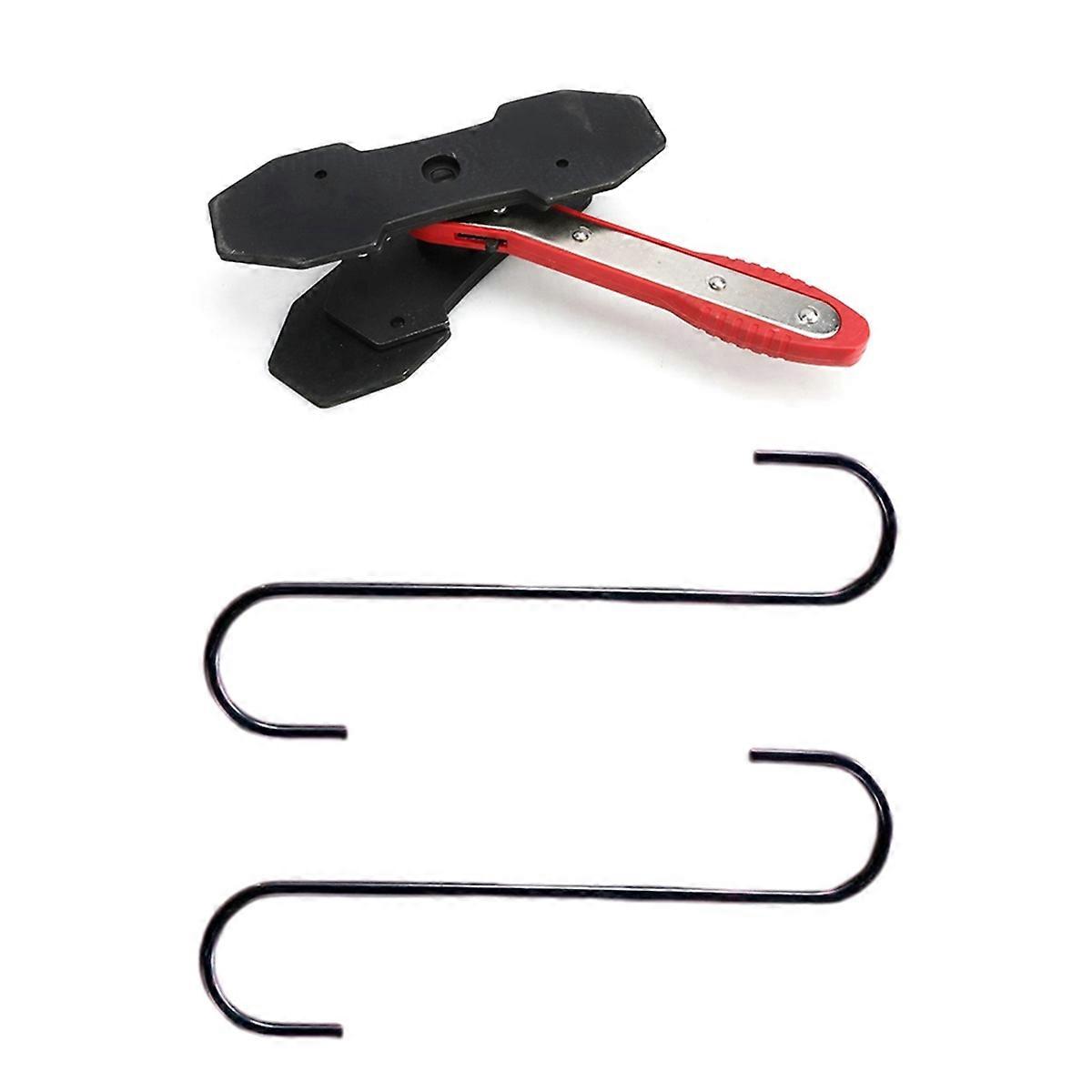Disc Brake Piston Compressor Brake Wrench Brake Piston Separator Brake Cylinder Adjuster with 2 Black Hooks