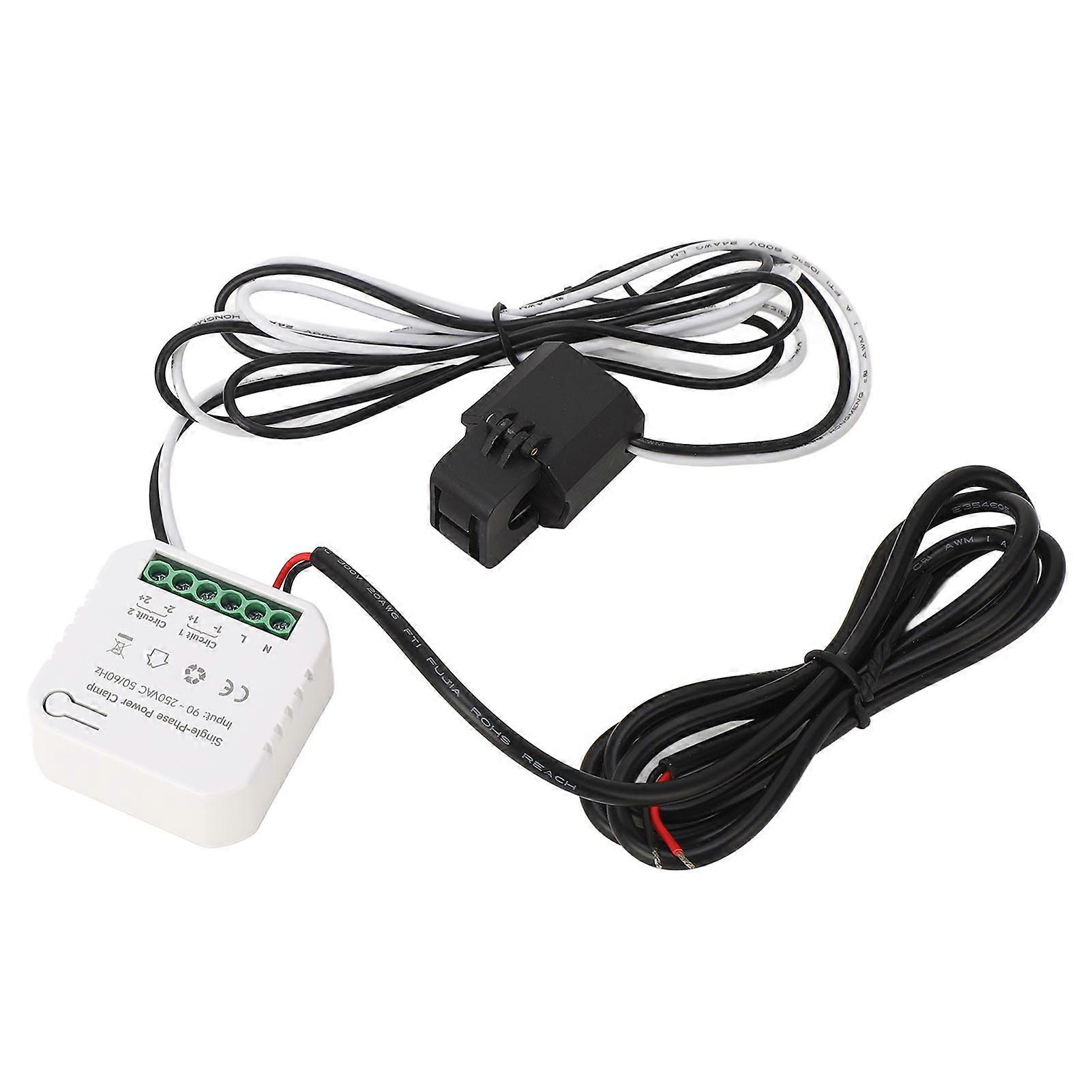 Smart Energy Monitor for ZigBee KWh Power Electricity Usage Meter with 80A Clamp Current Transformer 90‑250VAC