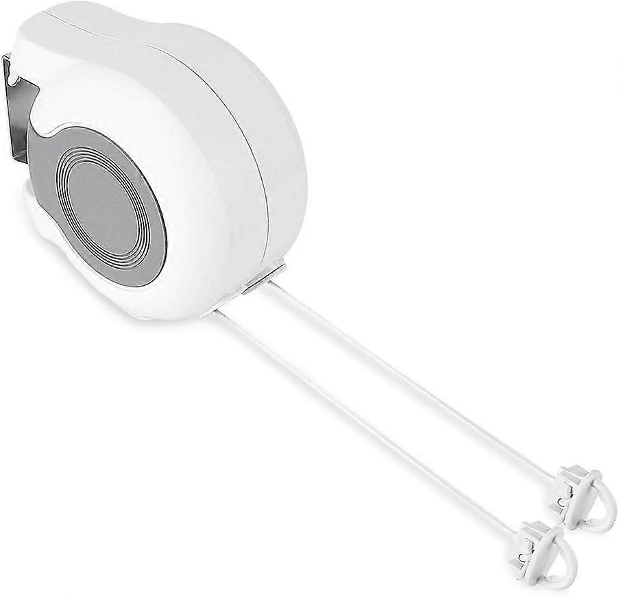Telescopic clothesline-white 26m