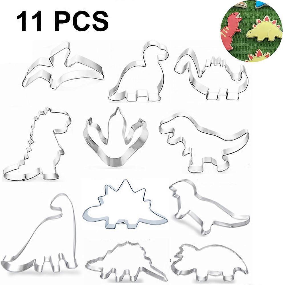 Cookie Cutter Set, Dinosaur, Stainless Steel