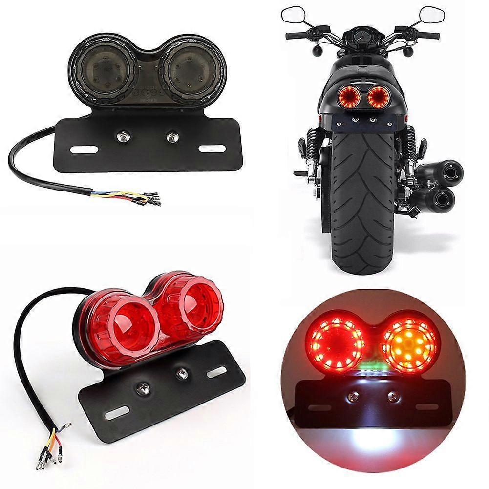 HaKeLai Motorcykel baglygte cruise prince LED baglygte 125 retro modificeret bremselys baglygte med blinklysfunktion