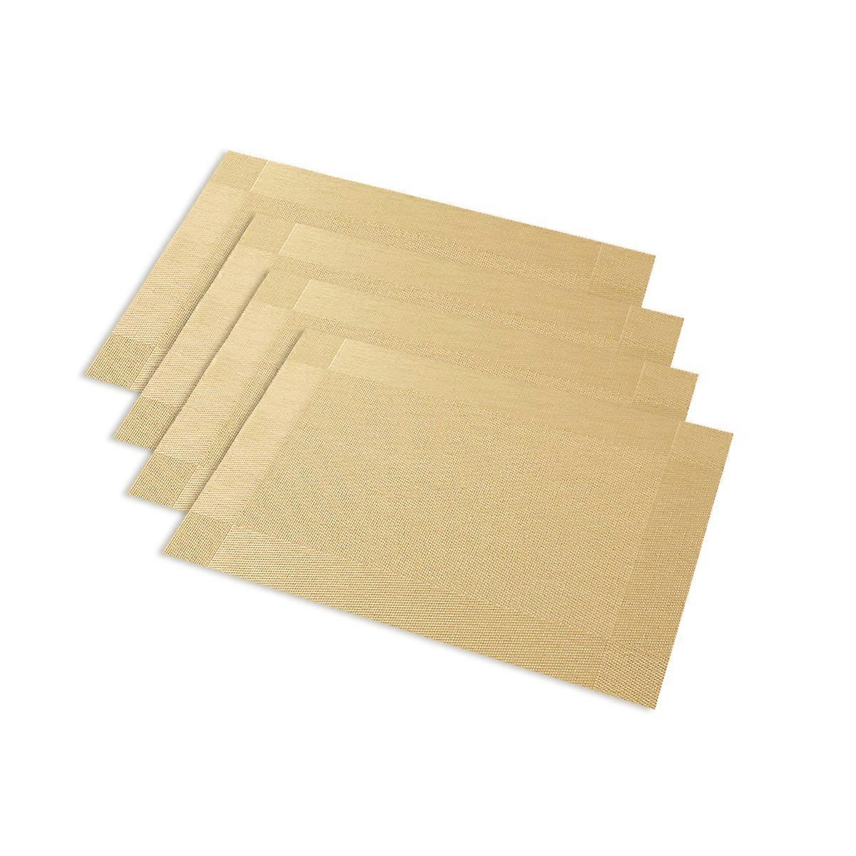 PVC Placemats, Washable, Heat-Resistant for Kitchen & Dining