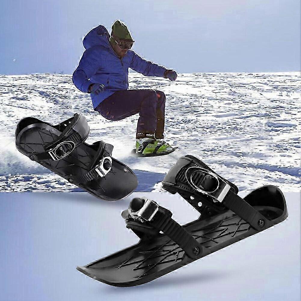 מיני סקי גלגיליות לשלג הסקיבורד הקצר Snowblades יוניסקס חורף חיצוני ספורט סקי גוונים