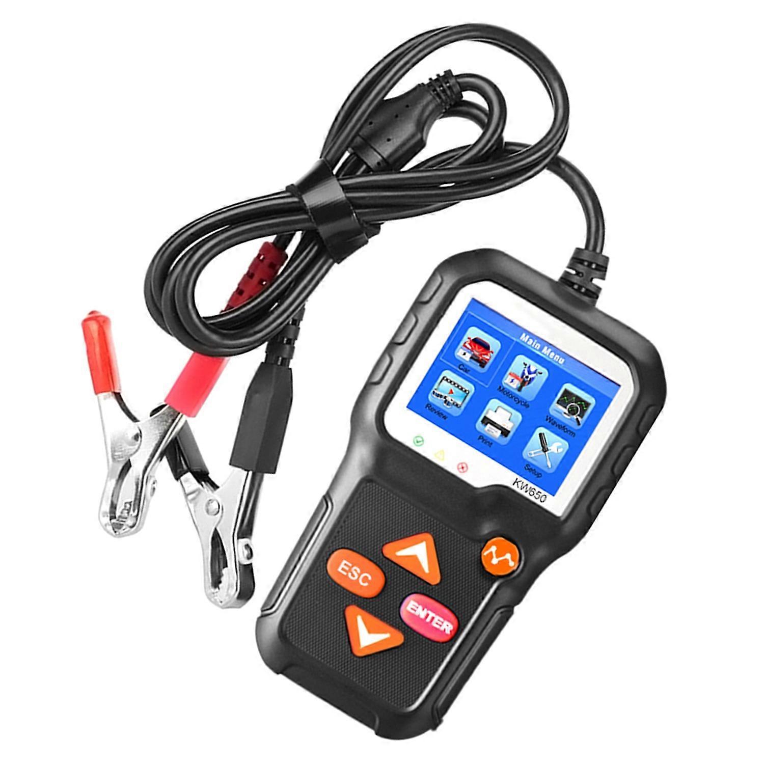 Car Battery Tester 12V Car Auto Battery Load Tester On Cranking System and Charging System Scan Tool