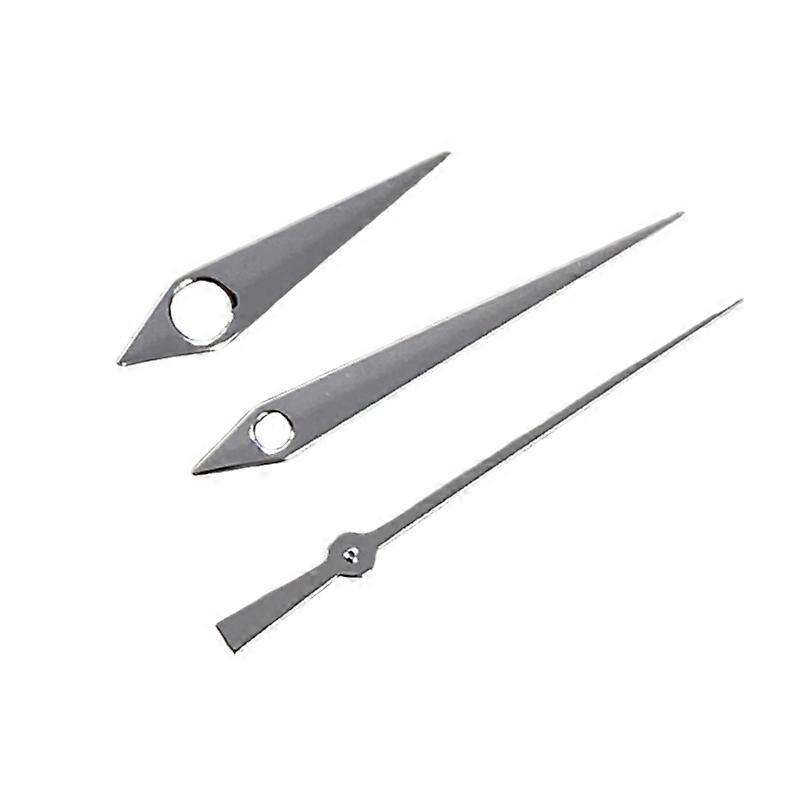 Watch Hands for NH35/NH36/4R/7S Movement Polished Surface Hands Watch Accessories (Silver)