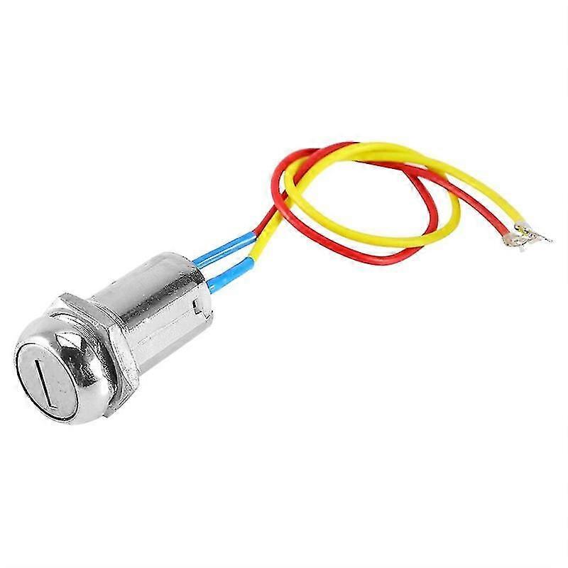 Ignition Switch, Key Switch 2 Wire Electric Key Switch Waterproof Universal Key Lock