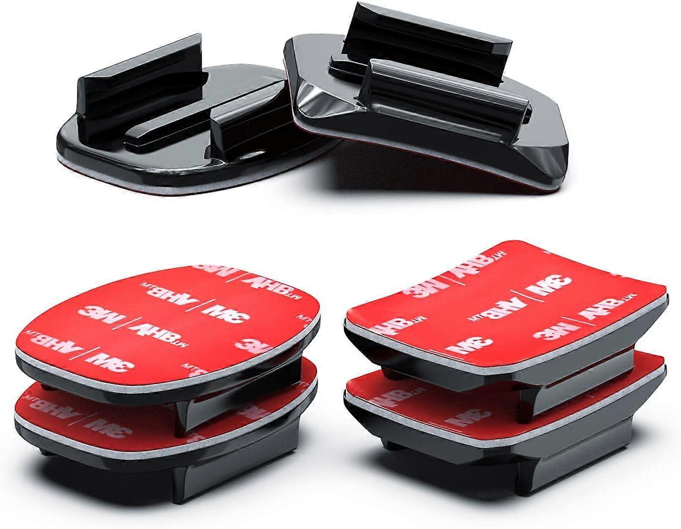 Versatile Adhesive Mounts, Industrial Strength Waterproof For Secure Attachment To Curved And Flat Surfaces, Quick Setup For All Action Sports And