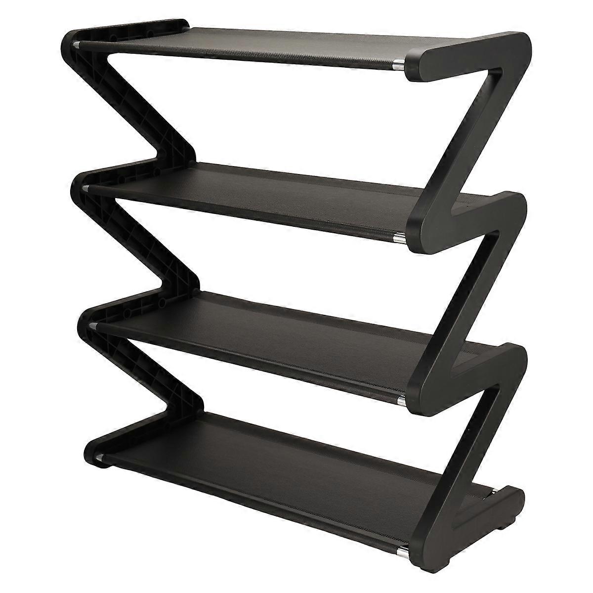 Simple Household Shoe Storage Artifact Z-Shaped Shoe Rack, Cute Shoe Rack Multi-Layer Assembly Shoe