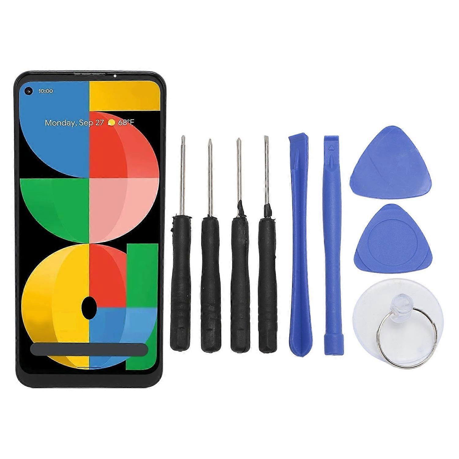 Phone Replacement Screen AMOLED Phone Display Touchscreen Assembly with Fingerprint and Repair Tools