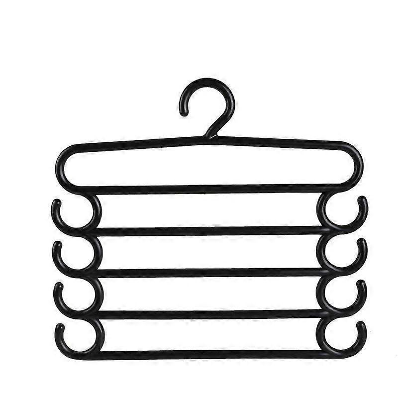 Clothes Hangers Trousers Hangers Holders Closet Storage Organizers 5 Layers Pants Towel Scarfs Racks Storage Organization
